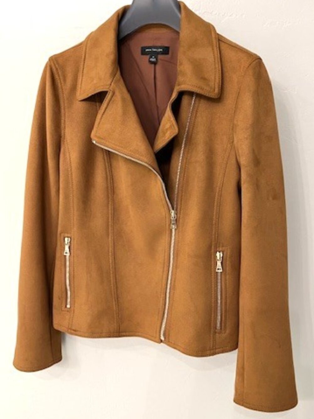 Ann Taylor Faux Suede Moto Jacket (Like-New)